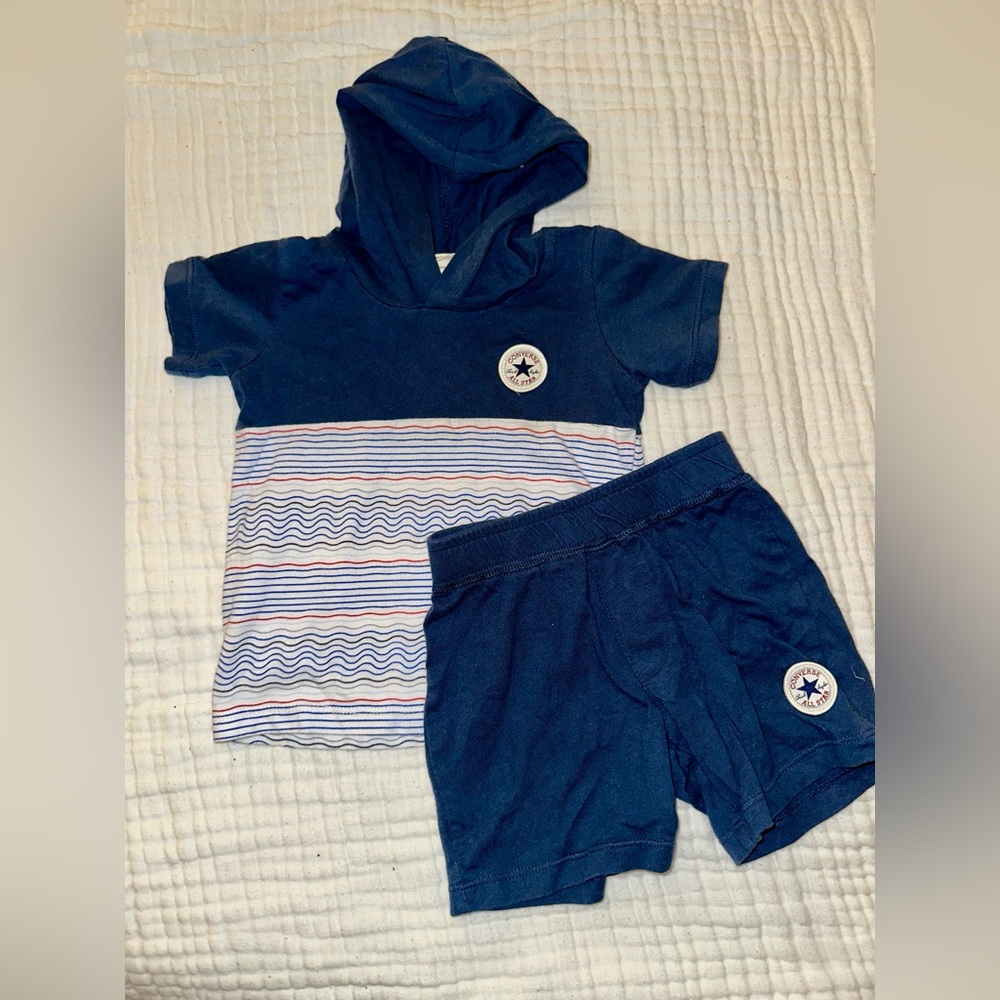 Converse Kids Blue Hoodie Set